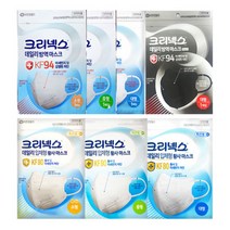 크리넥스 데일리 방역 마스크 KF94 KF80 대형 중형 소형 블랙 / 새부리형 마스크, KF94 크리넥스 데일리방역마스크 흰색 중형