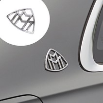 벤츠 마이바흐 엠블럼 로고 레터링 이니셜 S클래스 S500 S560 S600 S650, 선택05. 마이바흐 C필러 엠블럼, 실버