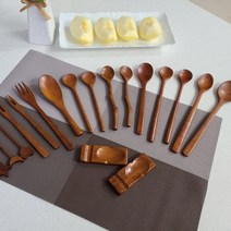 천연옻칠 긴목티스푼(2P)