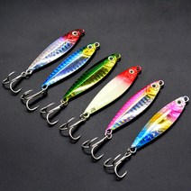 마리수 메탈지그 삼치 농어 갈치 고등어 산천어 배스 쏘가리 메탈 7g-40g, 20g, 그린갈치