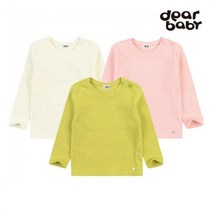 디어베이비 앤디골지티셔츠 IVORY O GREEN PINK 02N15100102