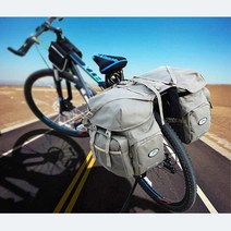 자전거 국토종주 짐받이 방수 밸런스백 수납가방 자전거투어 투어 라이딩, 1개, 카키