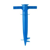 낚시 파라솔 받침대 캠핑용 피크닉 이동식 거치대 1pc 태양 비치 우산 스탠드 스파이크 낚싯대 파티오 접지 앵커 비옷 스파이크 플라스틱 오거 홀더, 파란색