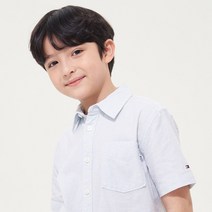 타미힐피거 코튼 린넨 파인 스트라이프 셔츠 (T42C1HSH520BT2C1S)