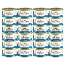알모네이쳐 고양이 주식캔, 70g, 참치와 닭고기와 치즈, 24개