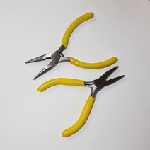 키링도구 롱로우즈 평집게 DIY도구 수작업공구 악세서리집게 비즈공예도구 에어팟키링 부자재, 1개