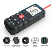 Mileseey-전문 레이저 Trena 거리 측정기 X5/X6 40M 60M 80M 100M 충전식 디지털 정밀 줄자, 중국, 4천만, X5