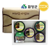 맘스킹 [함양군]지리산 해올림푸드 콩잎/음나무/명이/곰취/삼채 선물세트 2kg, 단품없음