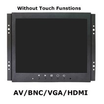 저항/용량 성 터치 모니터 9.7 인치 10 인치 오픈 프레임 금속 케이스 VGA HDMI 임베디드 컴퓨터 모니터, Without touch
