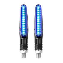 2PCS 마크 바이크 오토바이 LED 차례 신호 빛 335SMD 성 노출증 내장 릴레이 표시기, [05] Non-flowing lights