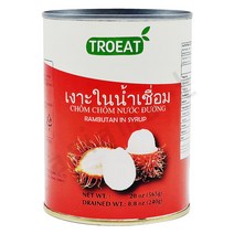 베트남 트로잇 람부탄인시럽 람부탄캔 열대과일 통조림 565g TROEAT rambutan