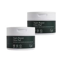 노아브 비건 토너 패드 SET(모닝+나이트) 각 70매 PHA 히알루론산 판테놀 병풀 진정 화장품, 나이트패드+나이트패드(30%할인)