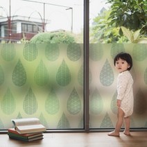 [천삼백케이] [꾸밈] ii504m-무점착유리시트방울방울물방울글라스시트지, 단품