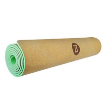 비핏 코르크 TPE 6mm 요가매트, 크림민트