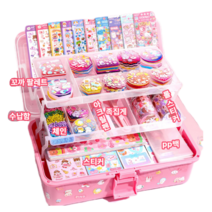 럭셔리 꼬까 스티커 세트, 고급옵션-425피스 꼬까 스티커 세트+3단식 수납박스