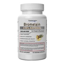 슈페리어랩스 – 최고의 브로멜라인 비 GMO 천연 보충제 500 mg 120 vcaps
