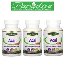 (3팩 기획) 파라다이스허브 아사이 베리 캡슐 Acai Berry 아사히베리 풀 스펙트럼 추출물 60정