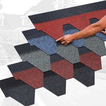 아스팔트슁글 자체 접착 지붕재 슁글 싱글 아스팔트, 갈색 낱개 7개(1평)1세트/3세트이상배송