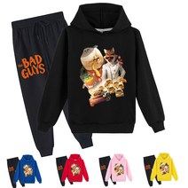 배드 가이즈 The Bad Guys 캐릭터 아동복 후드티+바지 남여공용 복장세트 100-170 9색 옷세트 굿즈 도안E
