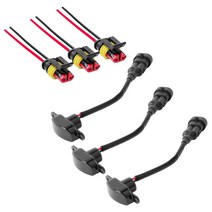 포드 F150 F250 F350 2 004에서 2 019 사이 랩터 그릴 LED 화이트 라이트 블랙 렌즈 3 팩 전면 그릴 등 맞춤, 보여진 바와 같이, 하나