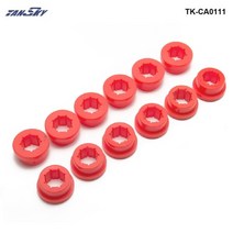 자동차 충격 흡수 부품 스타일링 12 개몫 하단 컨트롤 암 후면 캠버 부싱 키트 레드블랙 ep-ca0111, 빨간색