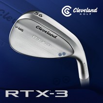 클리브랜드 RTX-3 투어사틴 스틸/경량스틸 웨지, 상세설명 참조, 경량스틸(NS PRO) 52도