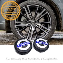 볼보 휠캡 순정타입 타이어 밸브캡 XC40 XC60 XC90, A01.휠캡-블랙블루