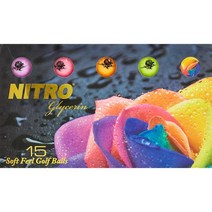 니트로 글리세린 골프공 15팩, Multi Color - 15-Pack