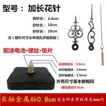 거실 벽시계 정품 무음 컴버스 스캔 벽시계 무브먼트 십자수 시계 DIY 액세서리-101683, 01.12인치, 14.컴버스 -0.8cm에 긴 바늘을 더하다
