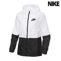 나이키 슈즈 여성 윈드러너 NSW 리펠 우븐 후디 흰검 AJ2982-102