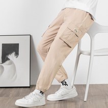 남자 카고 조거 팬츠 편한 작업복 고무줄 조커 바지 아이스 코디 헬스 남성