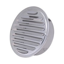 80mm/100mm/120mm 스테인레스 스틸 라운드 루버 에어 벤트 아웃렛 가열 냉각에어 HVAC 부품액세서리, 01 80MM