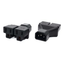 Cable 유니버설 IEC320 C13 C14 Om C5 C6 C7 C8 C19 C20 C21 변환 Ups Pdu Man-vrouw Eu 전원 플러그 소켓, c14 to US 2x515R
