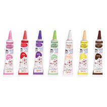 케이크 글씨 장식 꾸미기 데코 초코펜 아이싱펜 7종, 델리펜_다크