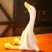 거위인형 귀여운 봉제인형 하늘 긴 목 거위 인형 장식 애착인형 선물, 03 60cm, 01 White
