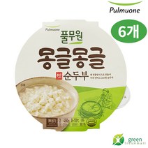 풀무원 몽글몽글 옛순두부 450g, 6개