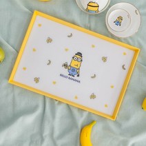 PGM1*^몰미니언즈 트레이(대) 주방용품 인테리어 쟁반 플라스틱 캐릭터 서빙 사각 예쁜^*1췤pgm, a^^*옵션없슴