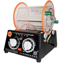 자석 보석 바렐기 바렐 연마 광택기 Ce 용량 3kg 드럼 기계 로타리 텀블러 텀블링 기계 미니 청소 마무리 도구, 전압 220v