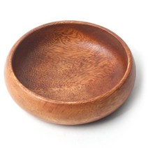 토탈하우스 천연원목 우드볼 나무그릇 나무접시 안주접시 찬기, (신)우드-원형볼-WD-6744-2-나무그릇