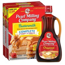Pearl Milling Company 펄 밀링 컴퍼니 오리지널 시럽 24oz(710ml) 1팩+믹스 32oz(910g) 2팩