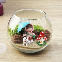 이끼 테라리움 만들기 DIY 키트, 이끼테라리움 볼12 우산소녀(블루)
