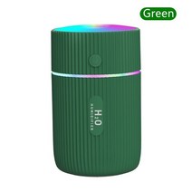 USB 초음파 미니 자동차 가습기 아로마 음이온 미스트 메이커 220ML 에센셜 오일 디퓨저 LED 야간 조명, 03 Army Green