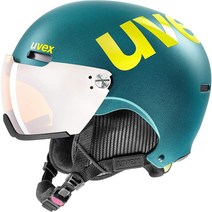 UVEX 유니섹스 hlmt 500 바이저 스키 헬멧 딥에메랄드 매트, 핑크 매트, 52-55cm
