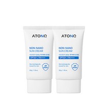 (SPF50+) 온가족 겸용 논나노 무기자차 아기선크림 50g 1개+1개, 논나노 무기자차 선크림 1+1
