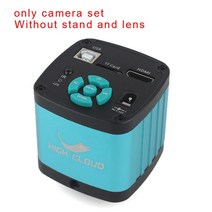 디지털 전자 현미경 확대경 48MP 4K 2K HDMI USB 산업용 디지털 비디오 현미경 카메라 줌 130X C 마운트 렌, 04 D only Camera