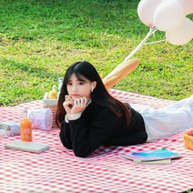 [예쁜제품] 종이방향제 캠핑매트 은박 체크 돗자리 등산매트 휴대용, 단일옵션