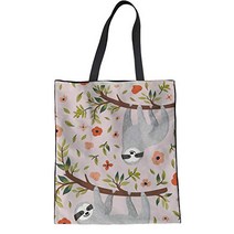 Coloranimal Lightweight Linen Tote Bag for Ladies Outdoor Shopping Pack, 1
