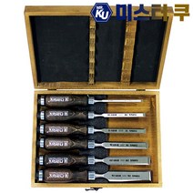 [나렉스] 목공끌세트 6pcs 8105 유럽산 고급조각끌