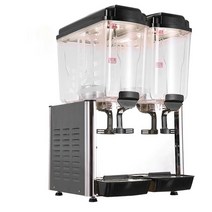 업소용 슬러시기계 Juicer 콜드 드링크 디스펜서 과일 주스 음료 기계 18L 2 탱크 용량, 04 Black_01 미국