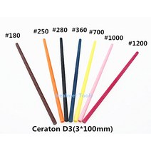 Jrealmer 세라톤 D3 라운드 세라믹 섬유 스톤 3*100mm 1개, [05] Grit 400
